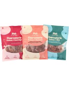 YEARS Charcuterie Varity Pack Intense Flavour Dog Treats with Fine British Game Artisan Soft Dog Treats with B-Vitamins for Healthy Coat - 165g