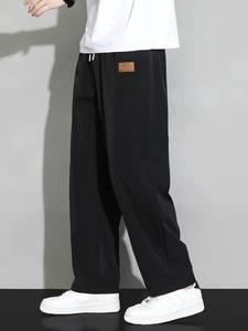 Men's Drawstring Waist Pants, Loose Casual Comfy Breathable Trousers for Summer, Men's Bottoms for Daily Wear