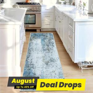 Modern Large Rugs for Living Room, 1 Count Abstract Pattern Soft Hallway Non-slip Durable Decorative Carpet for Kitchen Home, Dad Gifts for Fathers Day, Lounge Rug Large, Soft Fluffy Rugs, Kitchen Area Rug, Modern Indoor Rug