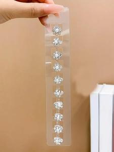 Faux Pearl & Rhinestone Decor Hair Rings, 10pcs/set Elegant Flower Design Hair Rings for Women & Girls, Fashion Hair Accessories for Party, Daily Hairstyle Decor