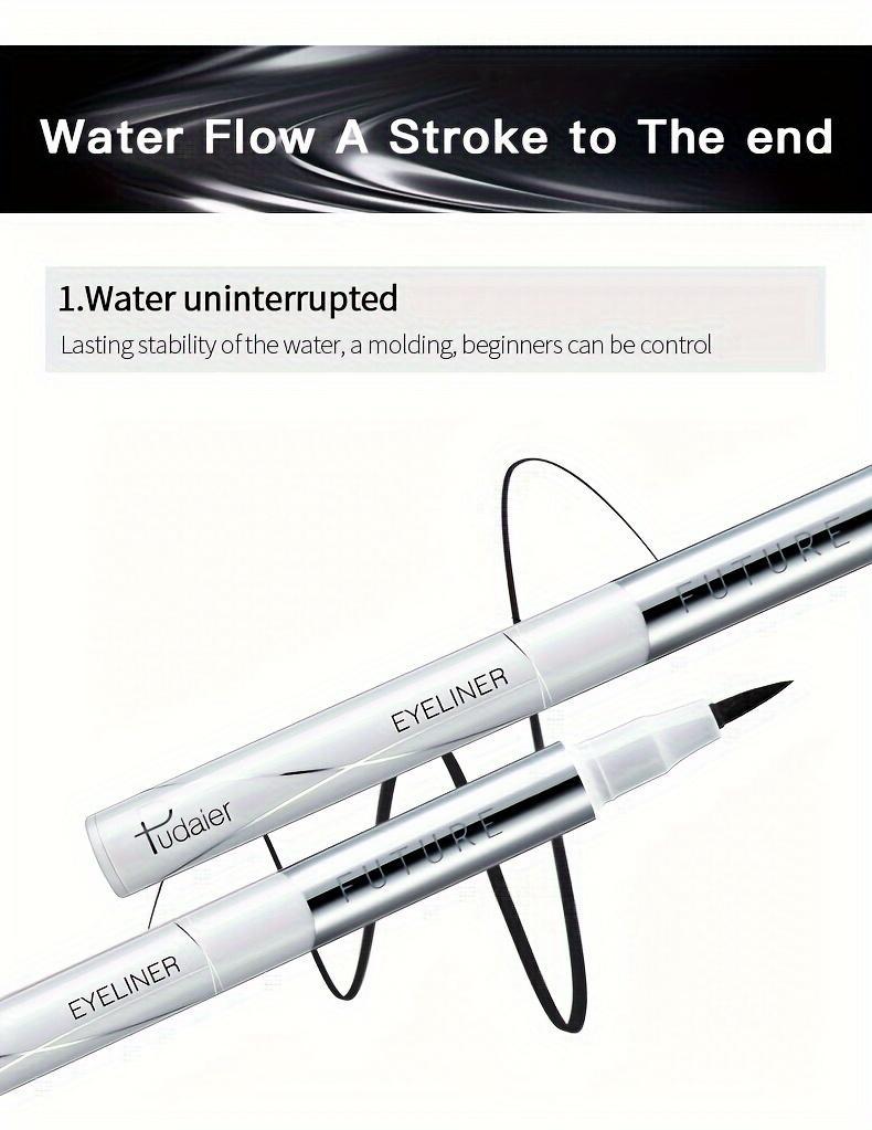 Product Introduction of [Long-Lasting Sweat-Proof Eyeliner Formula] Long-Lasting Black Liquid Eyeliner with Fast Drying and Sweat-Proof Formula Lipliner Makeup Cosmetic 3
