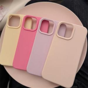 Solid Color Simple Phone Case, Anti-drop Cellphone Protective Case, Shockproof Mobile Phone Cover for iPhone 11 12 13 14 15 Pro Max, Casing