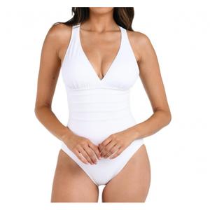 Simple Sexy Hot Girl Cross Back One-Piece Swimsuit Fashion Slimming Swimwear