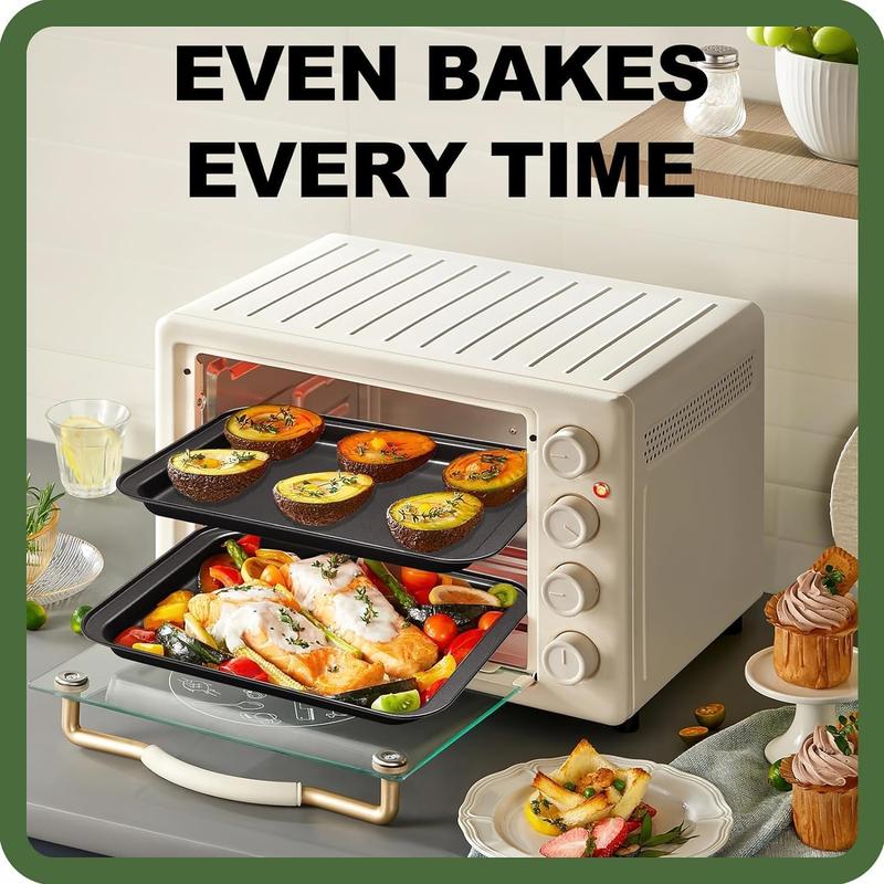 Non Stick Baking Trays for Oven Non Stick, Set of 3 Baking Trays, Baking Sheet, Oven Trays, Cooking Tray, Baking Tray,(32x23x1.5 cm) 4