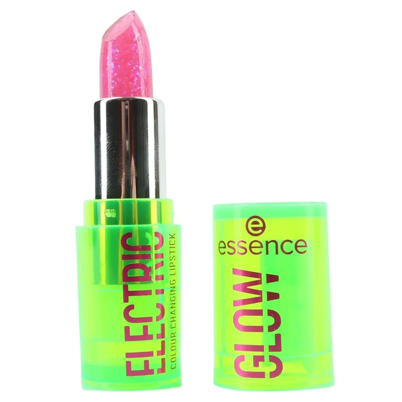 ESSENCE COLOUR-CHANGING LIPSTICK Electric Glow Nourishes Vegan Cruelty Free Rose Lipgloss Makeup Radiant Glitter Glossy Cosmetic 5