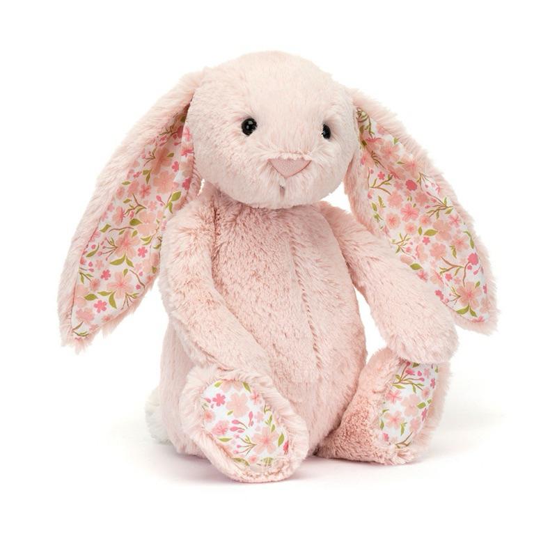 Blossom Silver Bunny 'Bloom' – Soft Grey Plush Bunny with Floral Ears, Perfect Cuddly Gift for Babies, Kids & Collectors, key chains 3