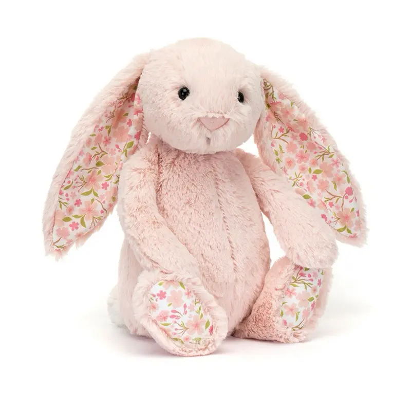 Blossom Silver Bunny 'Bloom' – Soft Grey Plush Bunny with Floral Ears, Perfect Cuddly Gift for Babies, Kids & Collectors, key chains 3