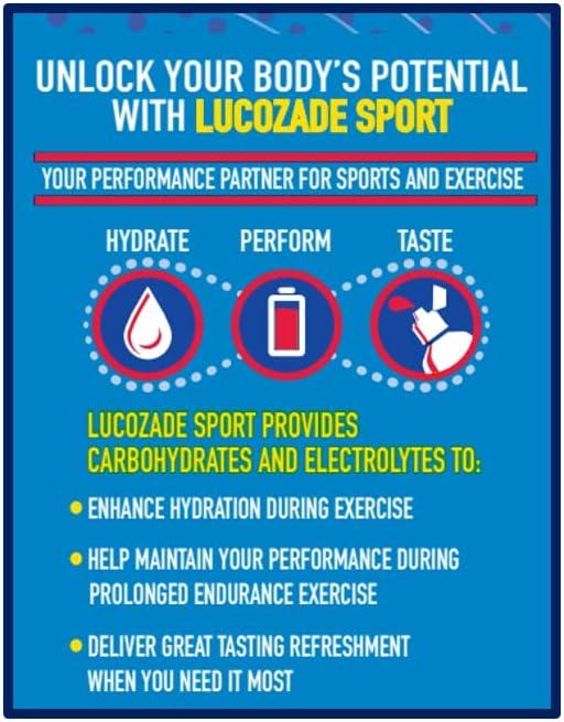 Lucozade Sport Body Fuel - Raspberry 4x500ml | Isotonic Sports Drink with Electrolytes & Vitamin B3 2