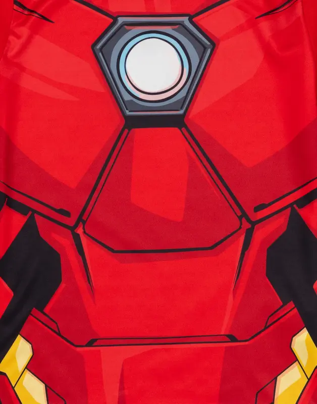 Vanilla Underground x Disney Marvel BoysRed Iron Man Costume Character Print Short Sleeve Short Leg Pyjama Set 1