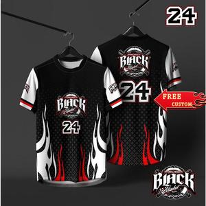 New Fashion Short Sleeve E-Sports Jersey Sportswear T-Shirt 3D Print Free Custom Names and Numbers Men Women Teamwear