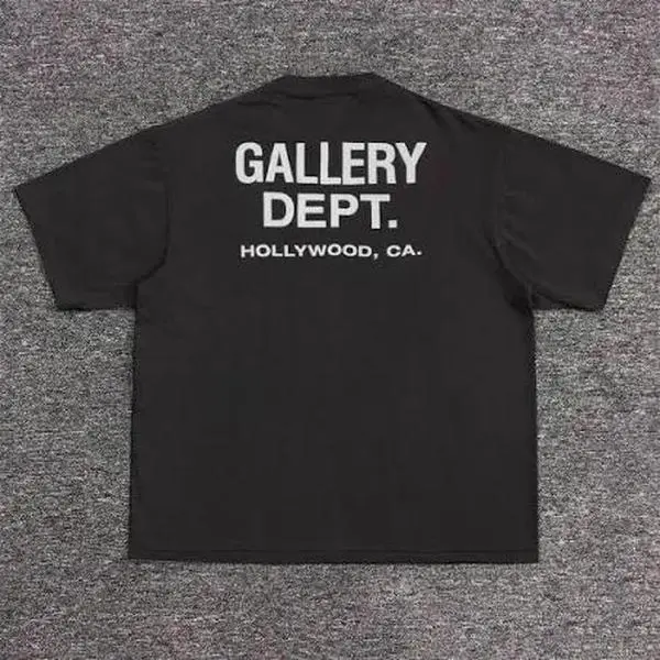 KathrynBoutique Gallery Dept Black Brown Hollywood Classic Logo Printed Tee T for adult