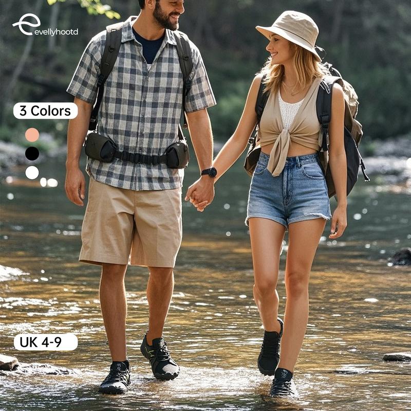 EVELLYHOOTD Barefoot Shoes Men Women Slip-on Five Toes Creek Water Shoes Swim Trail Running Beach Water Trainers for Gym Swim Snorkeling Surfing Unisex [Wide Feet One Size up] 3