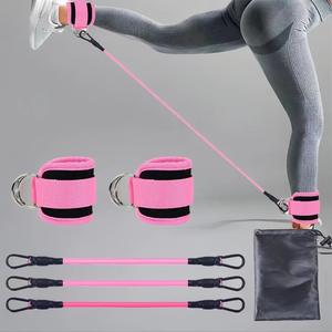 Comfort Ankle Resistance Band, 5 Counts/set Leg & Hip Training Stretching Band, Muscle Training Fitness Equipment for Home Gym Workout, Funny Gift, Gym Essentials, Training Psoas Muscle Tool, Summer Essentials,  Gym Sets for Women