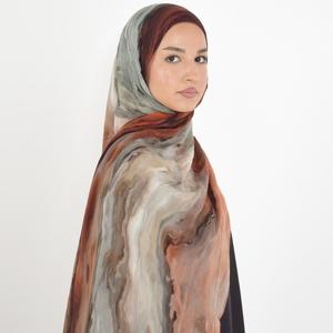 Emberstone Noor The Label  70*180cm Luxury Modal Scarf Ultra Soft Lightweight Premium Double Sided printed  for All-Day Comfort Breathable & Elegant, Modest Fashion Trendy Stylish Headscarf  summer hijab