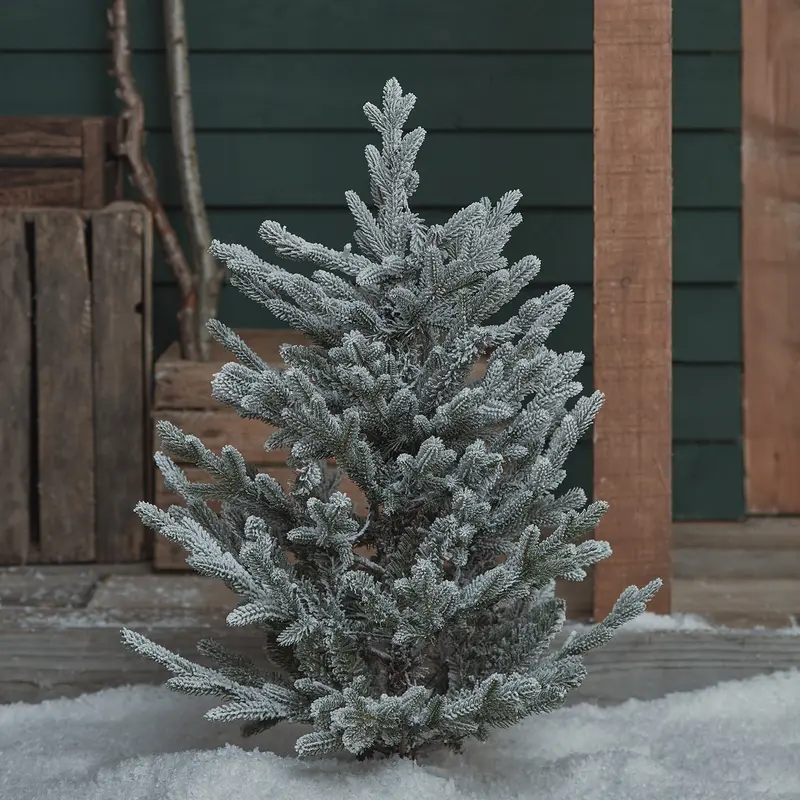 3ft Dual Colour LED Snowy Outdoor Christmas Tree Stake 2