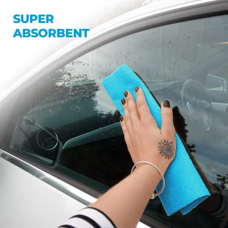 50 Mega Roll Pack of Microfibre Cloths - Lint Free - Easy Tear Off -Super Absorbent 180GSM - Soft and Reusable Washable Towels Wipe for Home, Car Cleaning, Kitchen - 1 Roll Only (Colour is Random) 6