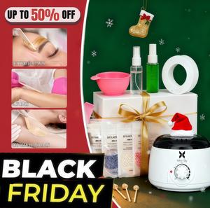 All-in-one hair removal wax kit, wax warmer for hair removal, professional wax heating set, includes 5 packs of wax beads and 20 applicator sticks, painless full-body hair removal machine