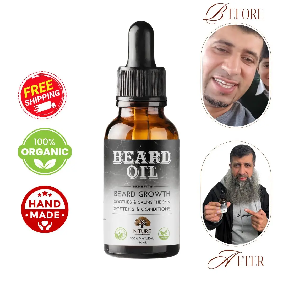 Men's Beard Oil - Premium Quality Natural Beard Treatment for Healthier Facial Hair