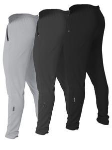 Men's Solid Zipper Patched Sports Leggings, Sporty Comfy Breathable Drawstring Pants for Gym Workout Running, Men's Sportswear for Fall & Winter