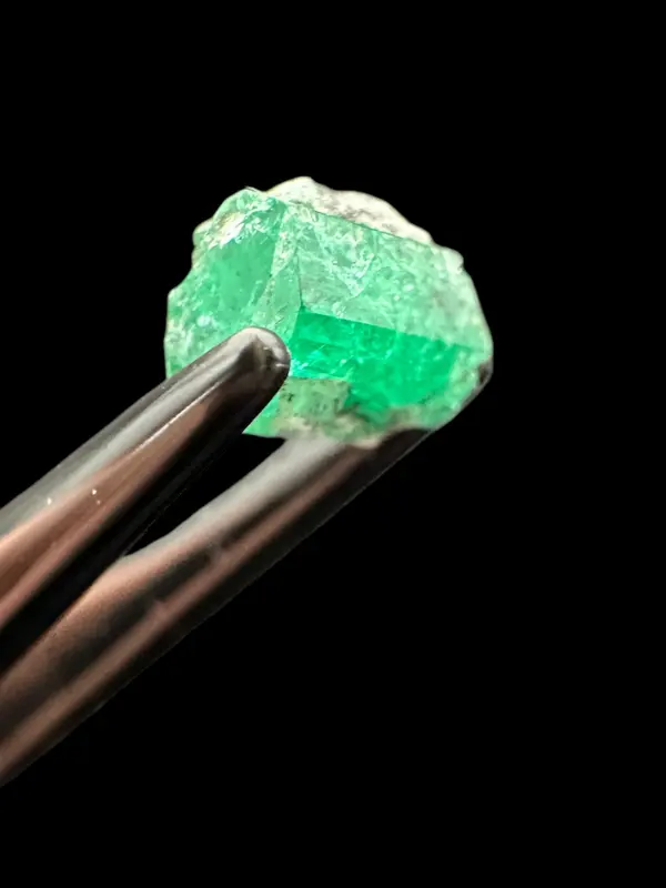 natural emerald crystal, raw emerald, Colombian emerald, green emerald crystal, rough emerald, emerald collector gift, crystal gift 6