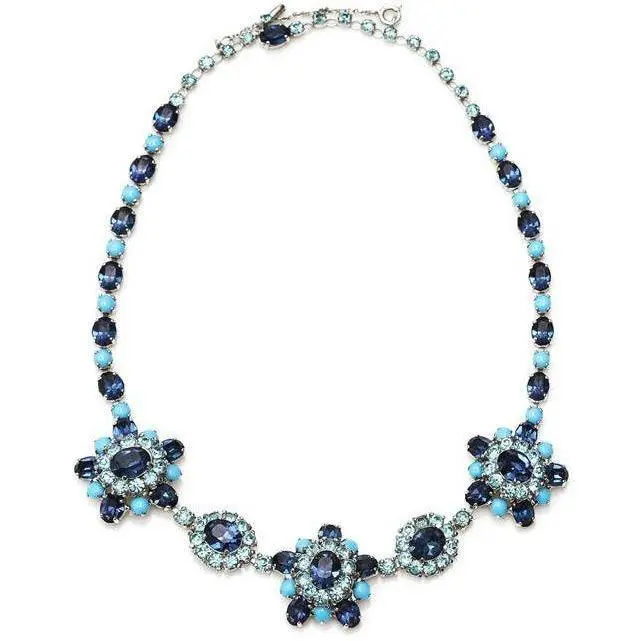 1950s Christian Dior Mitchel Maer Turquoise Blue Necklace 4