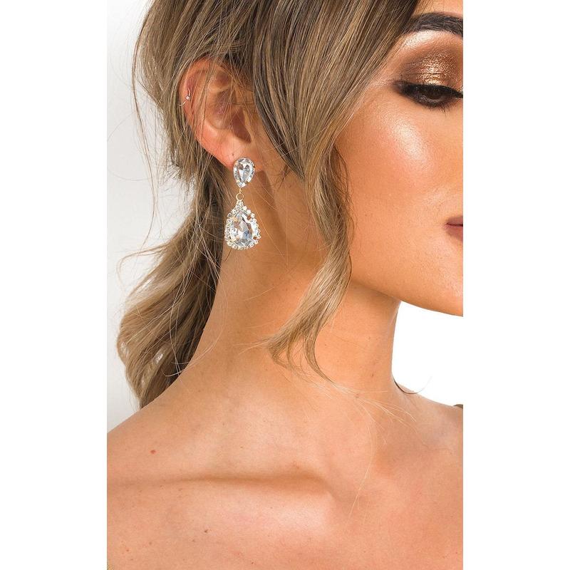 Diamante Drop Earrings 0