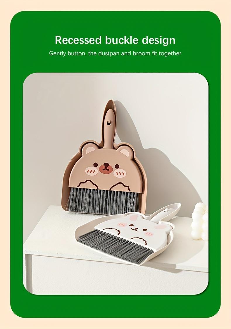 Product Introduction of 【SHARIFAN】  Desktop Small Broom and Dustpan Set for Cleaning Living Room Countertops, Household, Children, Students, Pets, Small Broom 1 Set 1 Broom + 1 Dustpan 6