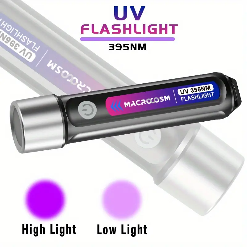 400mAh USB powered Rechargeable LED black light flashlight-portable UV stain detector for pet urine, Scorpions & resin curing 4