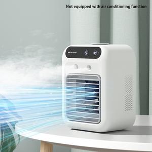 Portable Air Cooler Fan, Adjustable 2-speed Wind Suitable for Office Bedroom, Small USB Fan for Personal Use Personal Evaporative Cooler, 1800mAh Battery with 500ml Water Tank