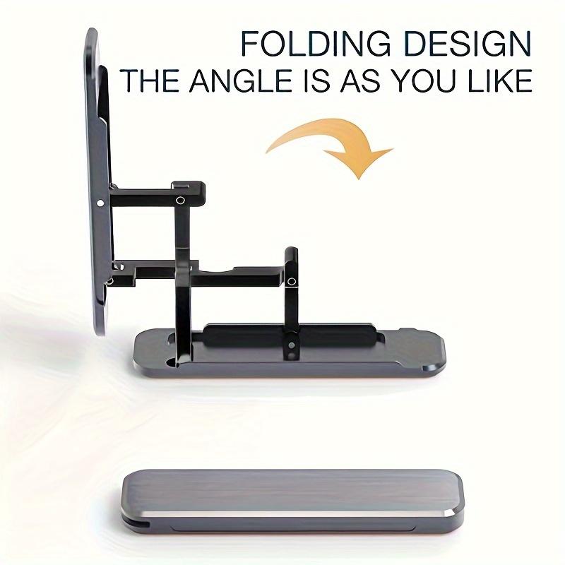 ANIELGARD  Creative Ultra-Thin Foldable Invisible Back Adhesive Phone Stand - Desktop Anti-Slip Design, Adjustable for Optimal Viewing. 5