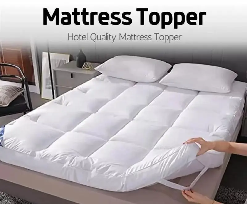 Luxury Hotel Quality Mattress Topper - 1000 GSM Extra Deep 10cm/4 Inches Bounce Back Fluffy Toppers - All Sizes 2