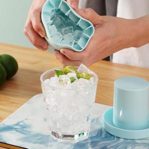 Silicone Ice Cube Mold, Modern Easy Release Ice Cube Maker Tool, Ice Tray for Freezer, Kitchen Utensils & Gadgets, Household Kitchen Products, Summer Drinks Essentials, Home Bar Accessories, Ice Molds, Ice Ball Maker, Ice Cubes Maker
