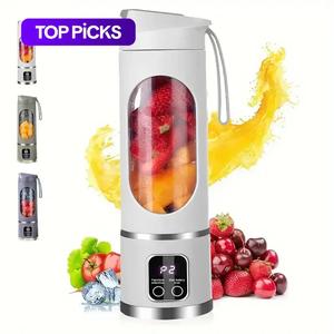 Portable 15.22 Oz USB Rechargeable Blender with LED Display, Durable Abs Material, Perfect for Smoothies & Juices, Home Kitchen Essential, Personal Blender