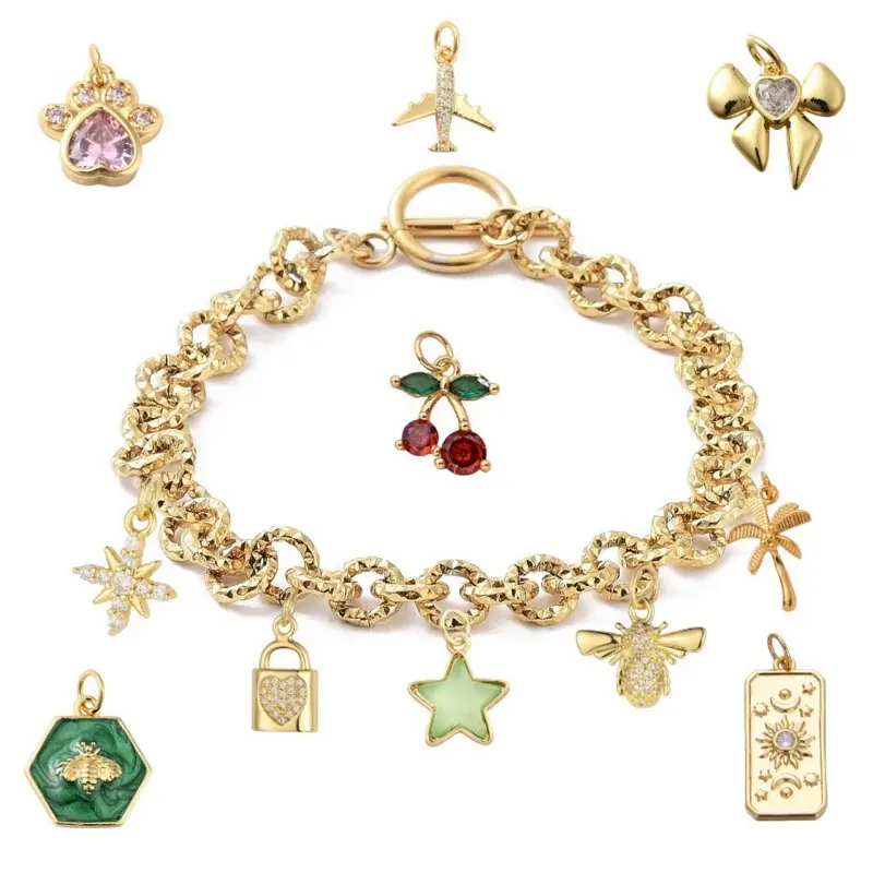 Create your own ‘Rolo’ Charm Bracelet - Gold
