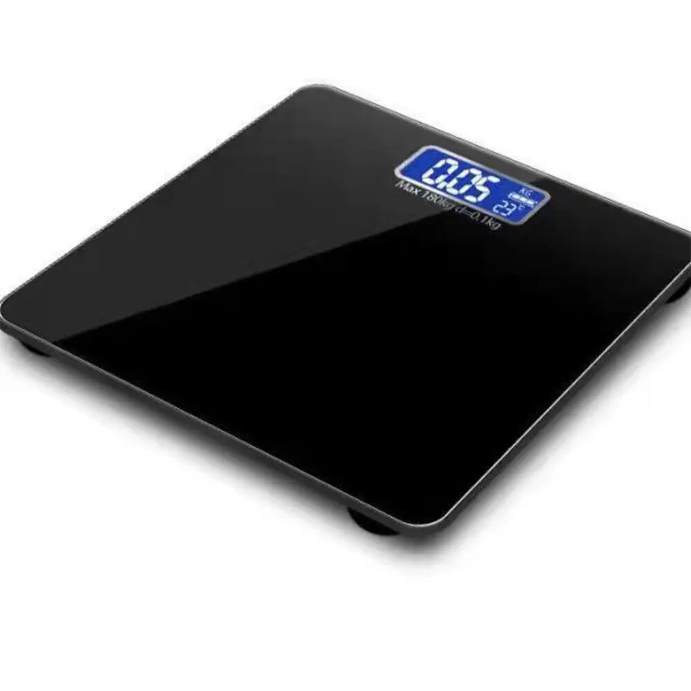 Digital Bathroom Scales 180KG Body Weight Weighing Scale LCD Electronic Clear UK