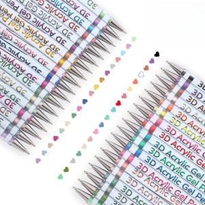 3D Acrylic Gel Pen, 1 Box Quick-drying Ink Gel Pen, Graffiti Painting Set, Marker Pen for Greeting Cards, Fill in Colors, Outline