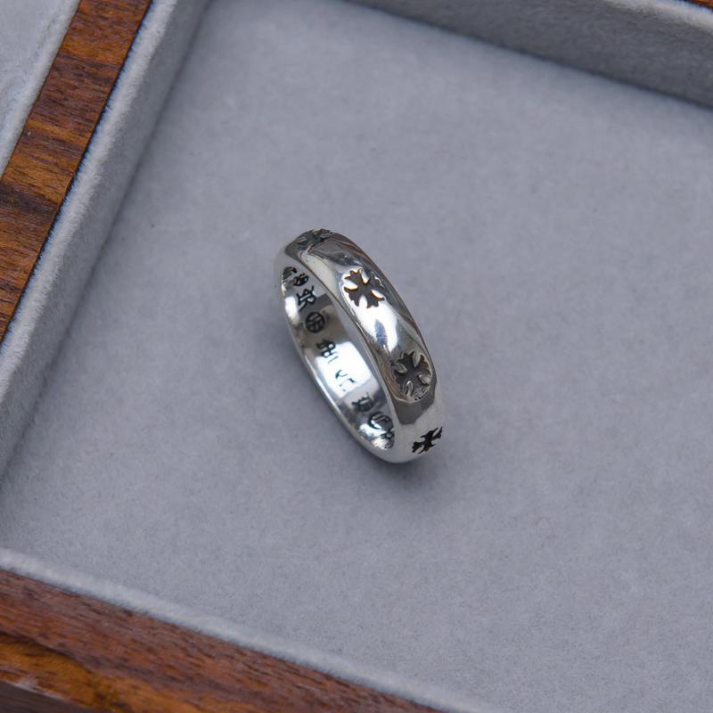 Chrome Hearts Floral Cross Ring – Titanium Steel Engagement Rings | Bold Streetwear Jewelry For Men & Women | Anti-Rust Durable Band 2
