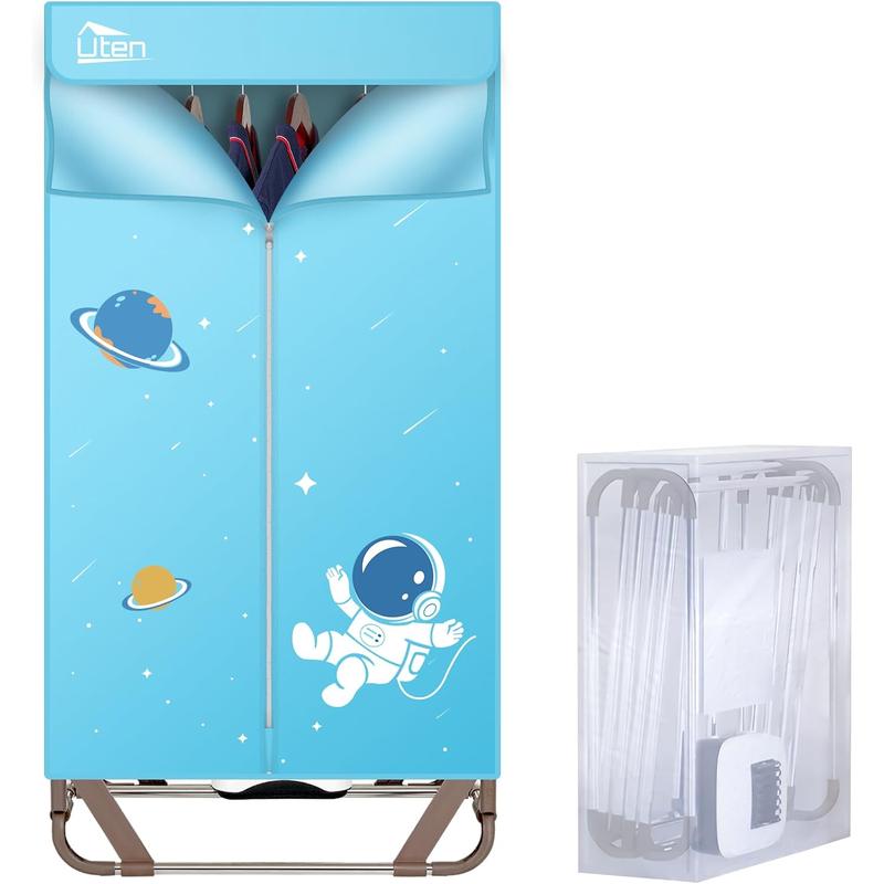 Product Introduction of 2025  Electric Clothes Dryer, Porle Clothes Dryer, Warm Air Drying Wardrobe Electric Clothes Drying Rack Stackable for Apartments 1000W 11