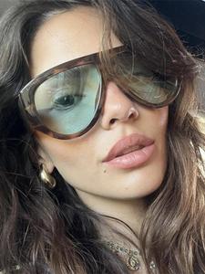 Women's Fashionable All-match Tinted Lens Sunglasses, Trendy Casual Sunglasses for Everyday Use, Fashion Accessories for Outdoor Activities, Vintage Sunglasses