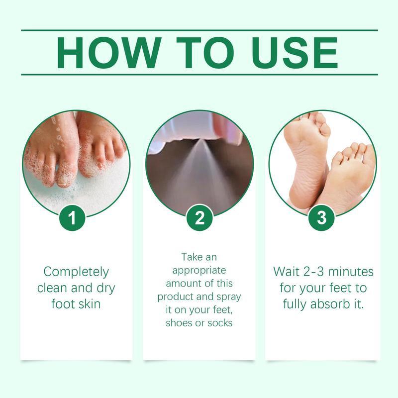 Foot Spray with Tea Tree Oil, Foot Care Dry Feet Plantar Moisturizing Deodorant, Advanced Foot and Nail Spray Moisture Moisturizer 8