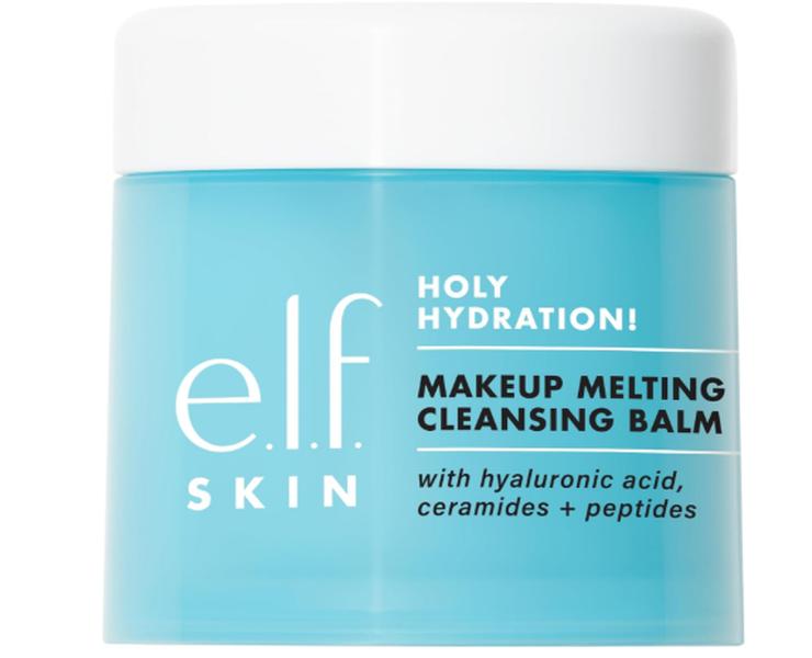e.l.f. Holy Hydration! Makeup Melting Cleansing Balm, Face Cleanser & Makeup Remover, Infused with Hyaluronic Acid to Hydrate Skin, 2 Oz 0