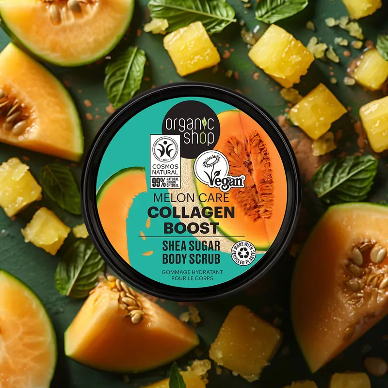 Organic Shop Collagen Boost Shea Sugar Body Scrub (250ml) (TT) 4