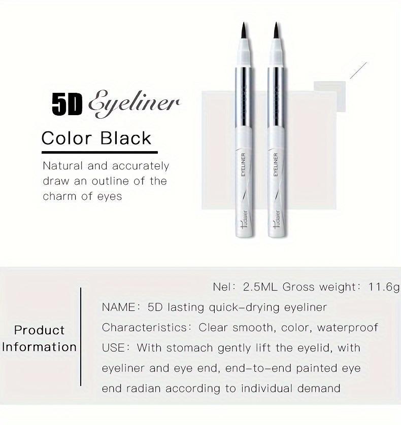 Product Introduction of [Long-Lasting Sweat-Proof Eyeliner Formula] Long-Lasting Black Liquid Eyeliner with Fast Drying and Sweat-Proof Formula Lipliner Makeup Cosmetic 2