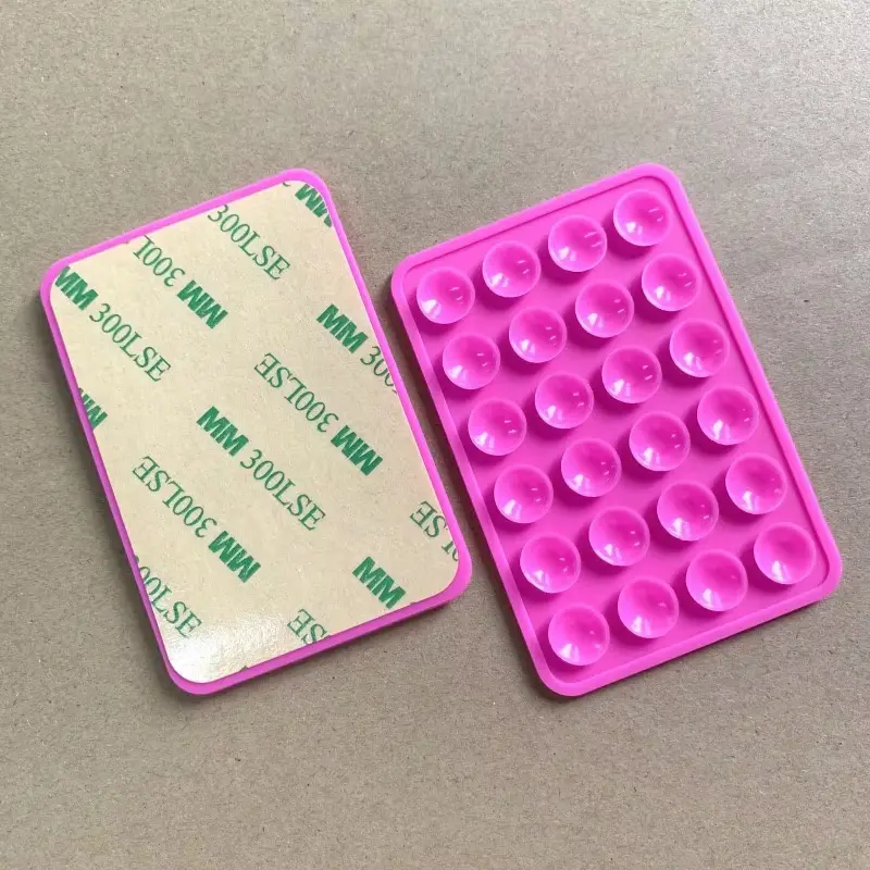 Multifunctional Mobile Phone Silicone Suction Cup 24 Square Mobile Phone Single-Sided Case Anti-Slip Holder Mount Suction 2