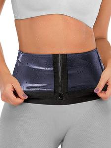 Women's Minimalist Zipper Sauna Sweat Belt, National Day Offers, Sweat Waist Trimmer Belt,  Tummy Control Fitness Waist Trainer, Sports Compression Belt, Sport & Outdoor Clothing