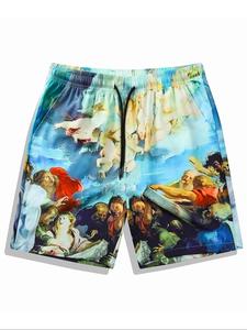 Men's Regular Fit Shorts, Casual Comfy Breathable Swim Shorts for Summer, Men's Swimwear for Beach Vacation