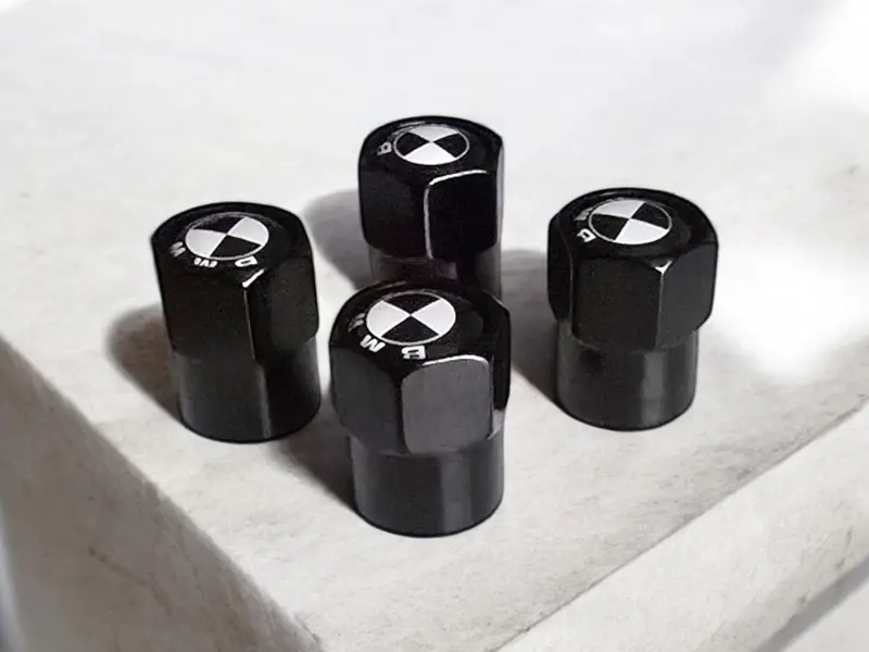 BMW Dust Caps BMW Valve Caps M Sport Black 1, 2, 3, 4, 5, 6 Series Tyre 4