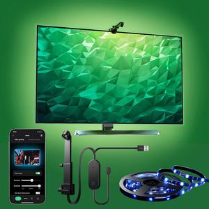 Modern LED TV Background Light, USB Powered Color Changing LED TV Light with APP Control, Easy Installation TV Background Lamp for Living Room, Bedroom and Game Room, Home Decor
