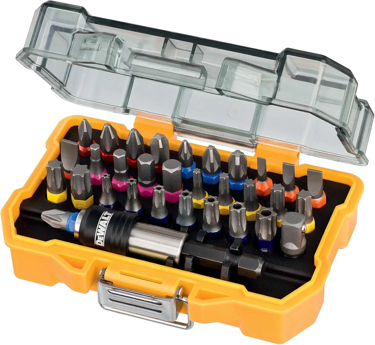 DEWALT DT7969-QZ, 32 Piece XR Professional Magnetic Screwdriver Bit Accessory Set, Yellow [Energy Class C]