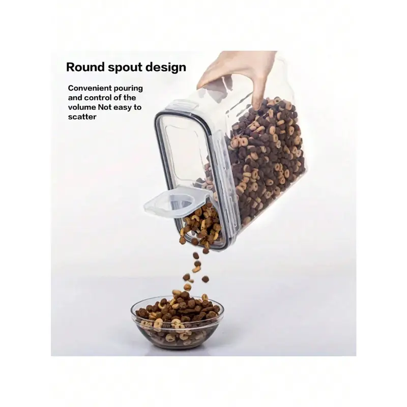 4pcs 2.5L Stackable Large Capacity Food Storage Container With Lid, Coffee Storage Container, Multi-Functional And Reusable Food Storage Sealed Box, Used For Flour, Sugar, Dried Fruits, And Pasta, Kitchen Sorting And Storage, Kitchen Accessories 6